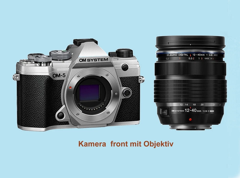 OM System OM-5 mark II silber + Kit Olympus Objektiv 12‑40mm F2.8 PRO II OVP