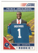 2011 Panini Score PRINCE AMUKAMARA Rookie card #373