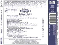 JOHANN STRAUSS I EDITION, VOL. 4 NEW CD