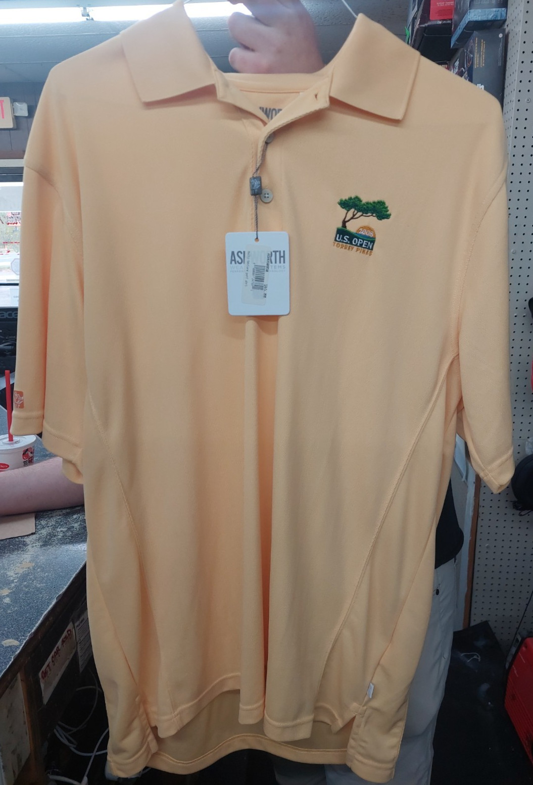 Brand New Ashworth US Open 2008 Torrey Pines Men’s Golf Shirt Size XL