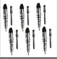 Fiwary Set Of 6 Diesel Fuel Injectors 0445120050 For 2007-2012 Dodge Ram. Truck.
