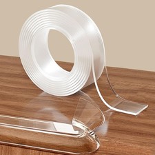 1.18 in x 13.12 FT,Clear Edge Protector Strip Sharp Edge Wrap Cover Tape,Self...