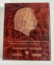 Netherlands 5 Cent Coins 1948-1980 Queen Juliana Complete Set Dutch Album