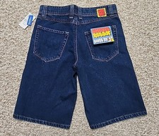 Empyre Dark Wash Denim Shorts Youth Size 26 Loose Y2K Skate Jorts Pockets NWT
