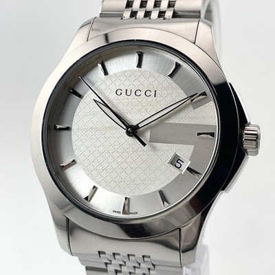 Gucci G-Timeless Silver Stainless Steel Men's Watch From Japan