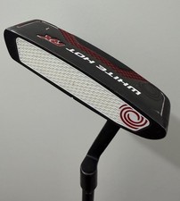 Odyssey White Hot RX 1 Nero Lama Sinistro Putter Golf Pride Grip Usato 33"