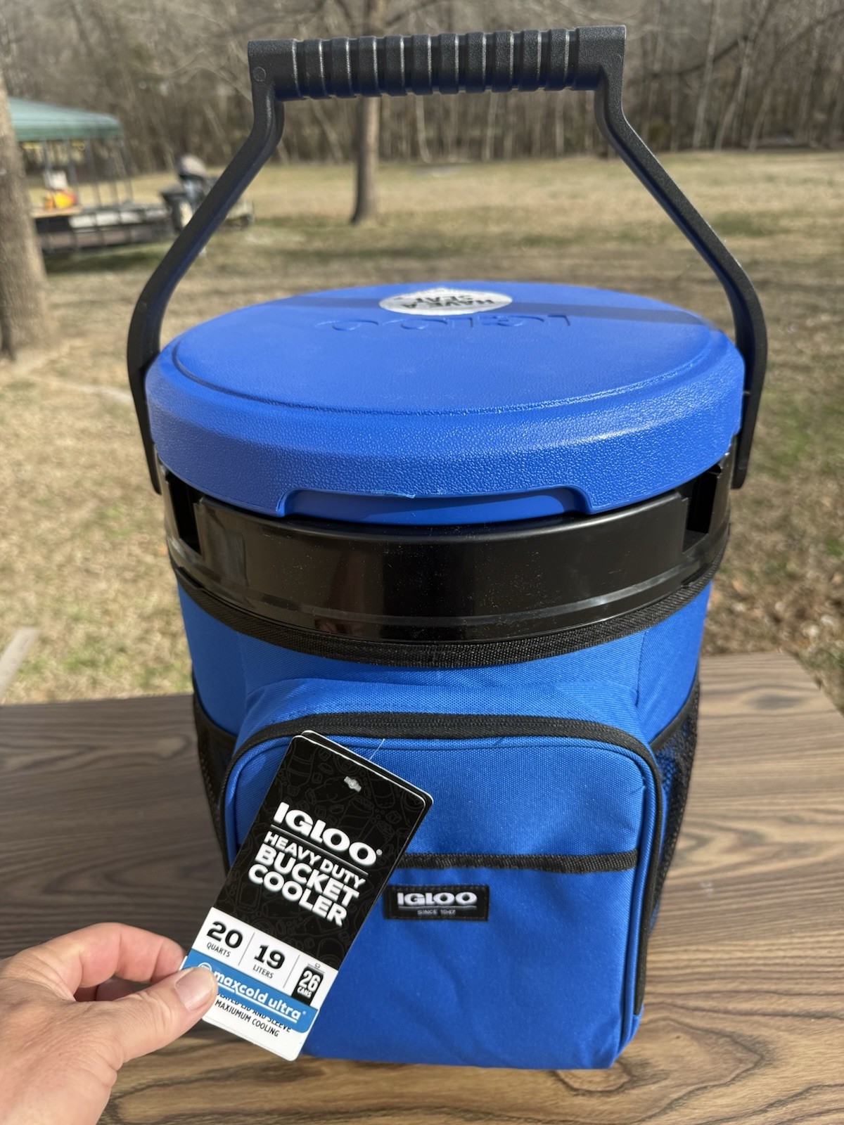 Blue 20 Quart 26 Can Seat