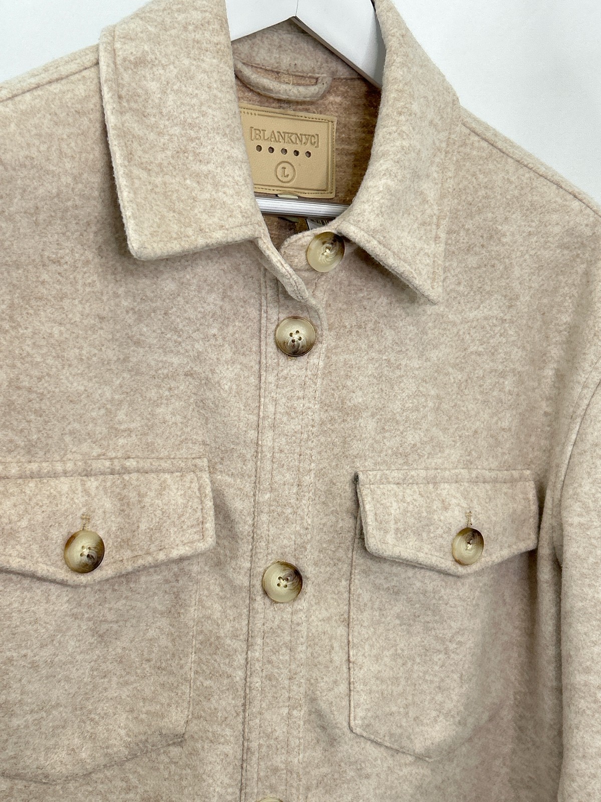 BLANKNYC Let's Get Lost Shacket Jacket Pockets Co… - image 4