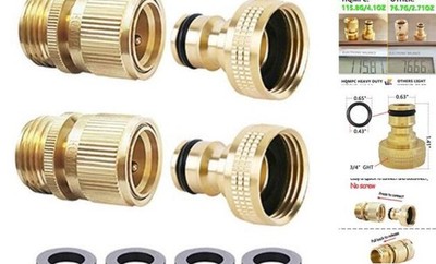 Garden Hose Quick Connect Solid Brass Quick Connector Garden Hose 2 Sets