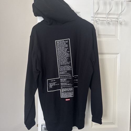 Supreme Black Sabbath Hooded Sweatshirt Pullover Hoodie Black Size: XL ozzy - Picture 5 of 6