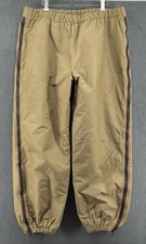 Vintage L.L. Bean 70s Side-Zip Quilted Overpants Tan XL Made USA Full Zip 80s