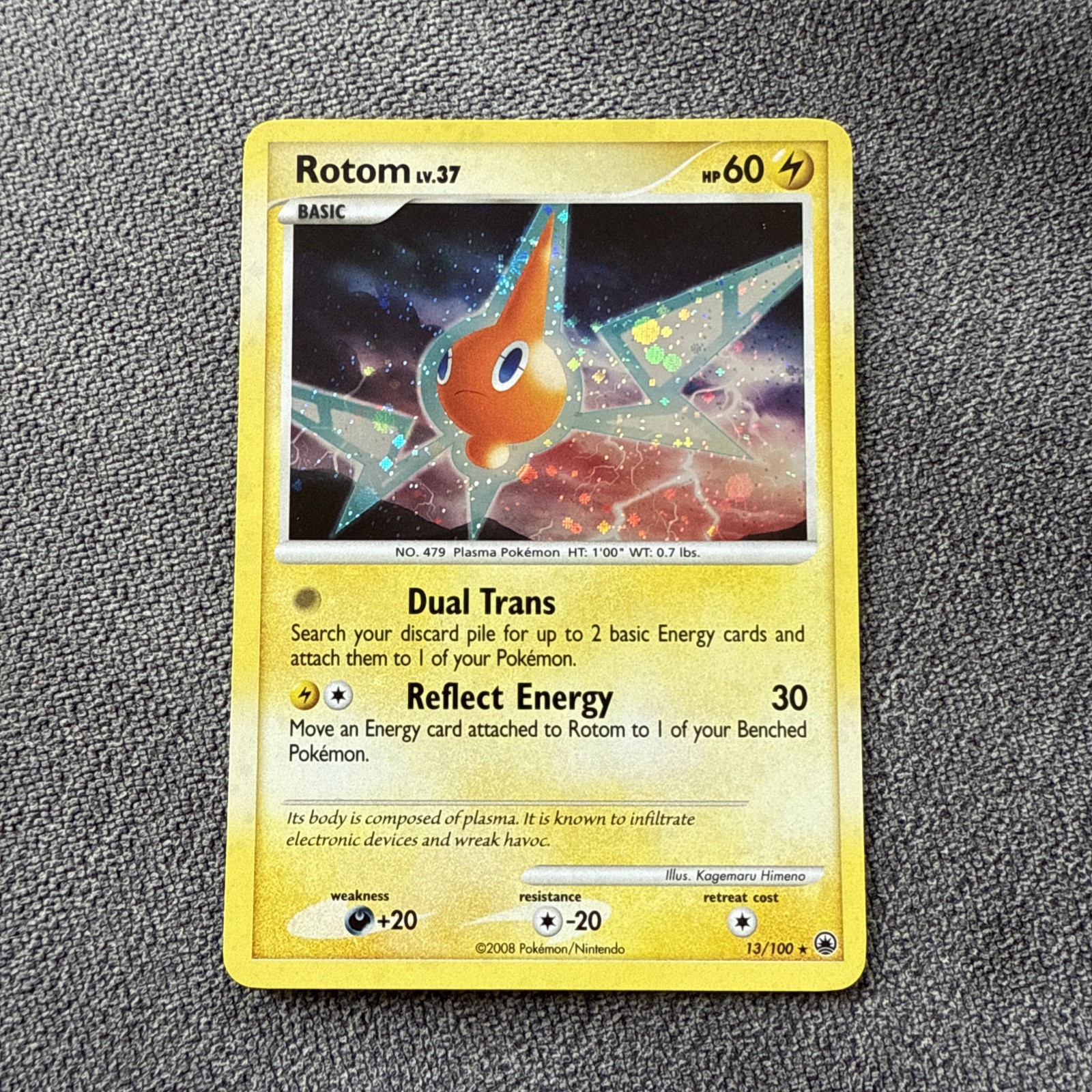 Pokemon Cards: Majestic Dawn Rare Holo: Rotom 13/100 NM