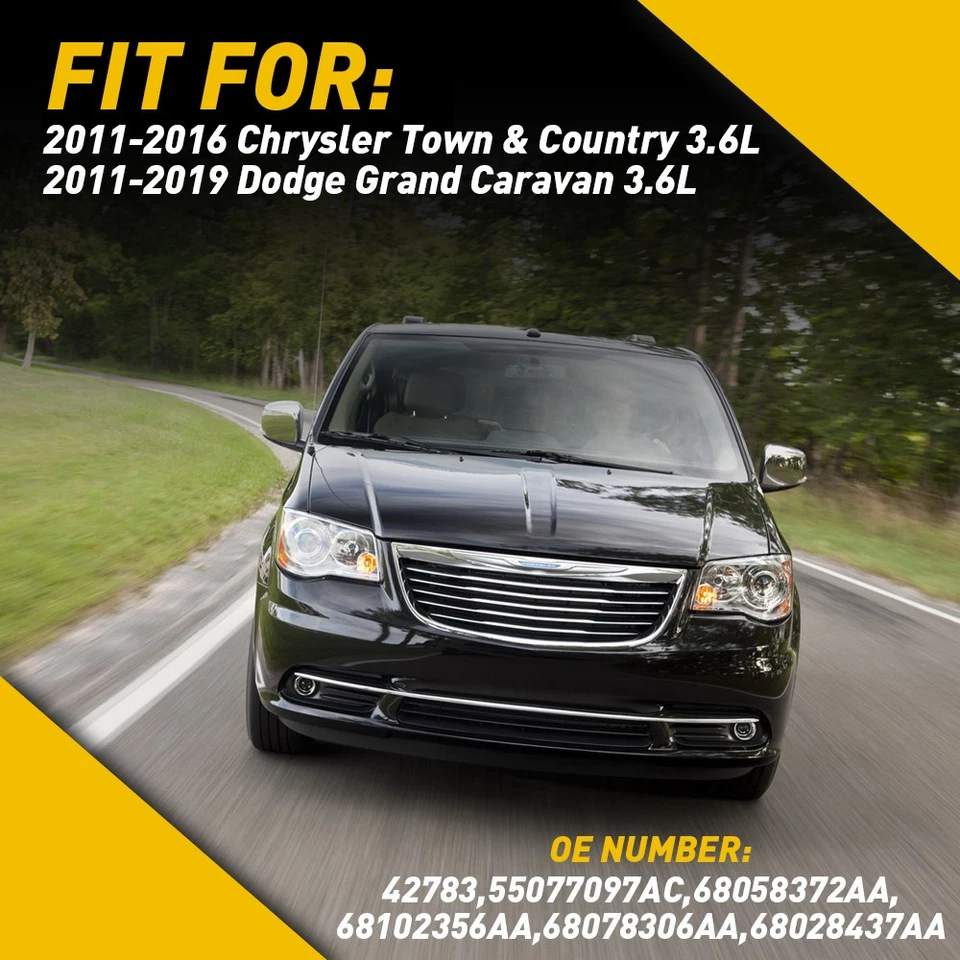 后盖臂和刀片适用于 2011 - 19 道奇 Grand Caravan 克莱斯勒 Town & Country — 第 3/4 张图片