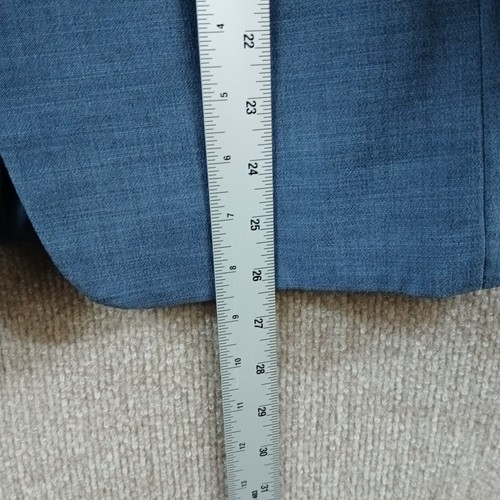 Calvin Klein Big Boy 2 Piece Suit Plain-Weave Blazer 16 Pants 18 Blue 26" Inseam - Bild 6 von 23