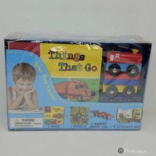 HTF Globe Publishing Things That Go Childrens Book  Activity Set New SEALED