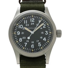 Hamilton Khaki Field Manual Hand-Winding Watch H694390 Black Dial Military