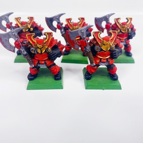 1994 5x Warhammer 2nd Ed./Edition Chaos Warrior Paint Set plastic + painted - Picture 2 of 7