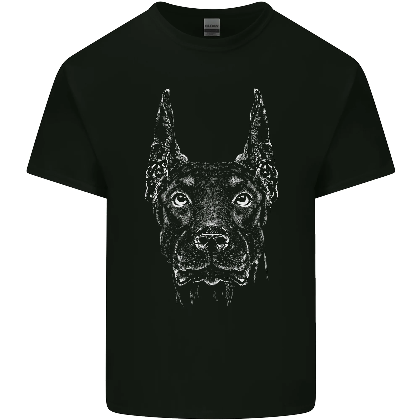 A Doberman Dog Mens Cotton T-Shirt Tee Top