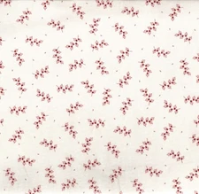 P&B Textiles - Love Birds - Tossed Vines - Red