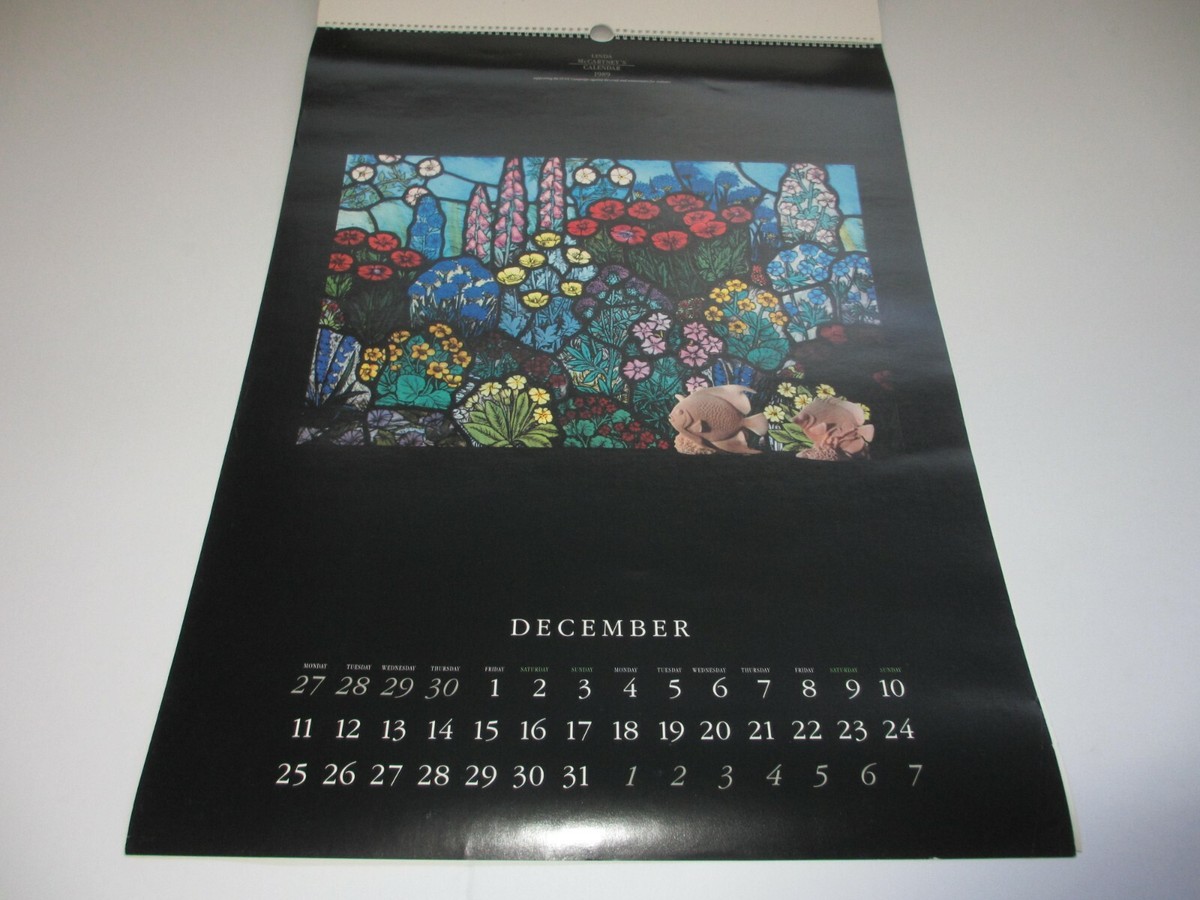 LINDA McCARTNEY very rare 1989 calendar LYNX Anti-Fur Campaign
