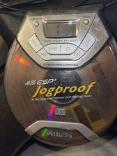 Philips Jog Proof Portable CD Player 45 ESP 4 Model AX5018/17 NOT WORKING