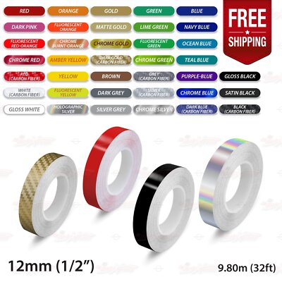 Roll PIN STRIPE PinStriping Trim Self Adhesive Line TAPE Car Decal Vinyl Sticker