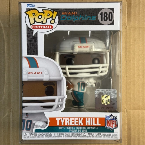 Funko Pop! Tyreek Hill #180, Miami Dolphins, Away Jersey, Football, NFL NM