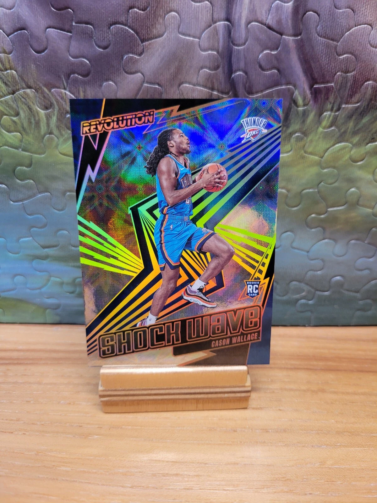 2023-24 Panini Revolution Cason Wallace Shock Wave #22 Galactic SSP Rookie