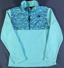 North Face Youth Girls Pullover Quarter Zip XLarge 18 Outdoors Hiking Active EUC