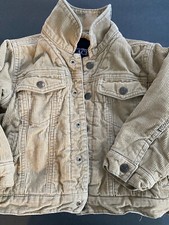 Childrens Place Boys Tan Corduroy Jacket 3T Snap Front Lined Casual