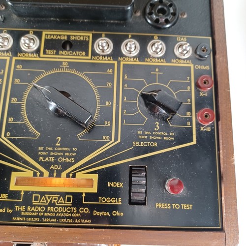 Dayrad Vintage Radio Tube Tester Antique Test Equipment The Radio