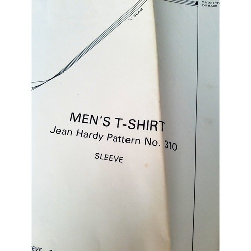 T-shirt uomo vintage Jean Hardy 310 anni 70 modello cucito collo scoop taglia S M L XL NON TAGLIATA - Foto 3 di 4