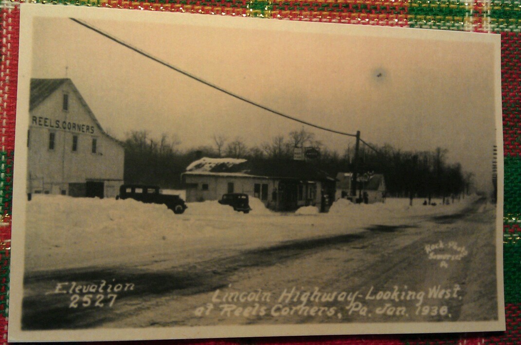 Old Reels Corners PA. Amoco Gas Rest Stop Lincoln Highway Rt. 30
