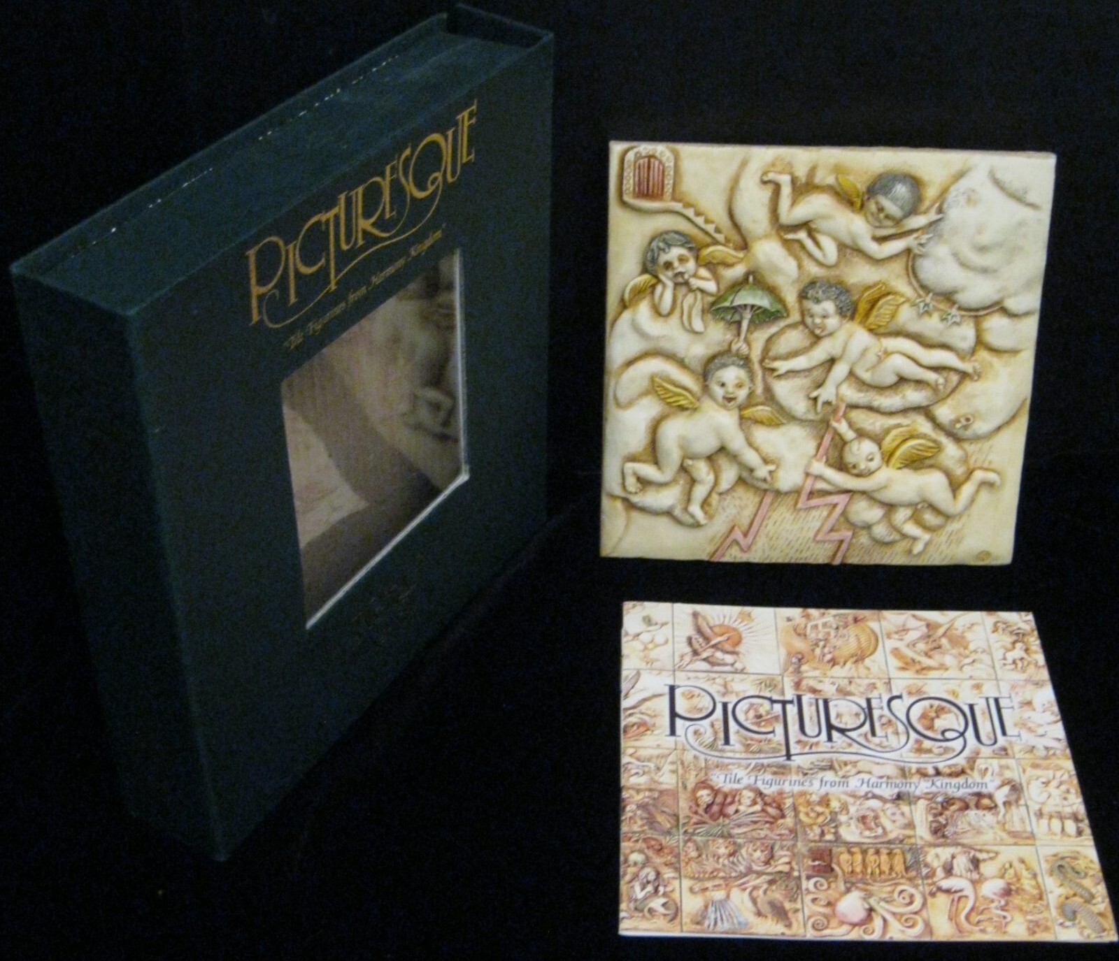 PICTURESQUE TILE FIGURINES HARMONY KINGDOM NOAH'S PARK THUNDER DOME  NUMBERED 47