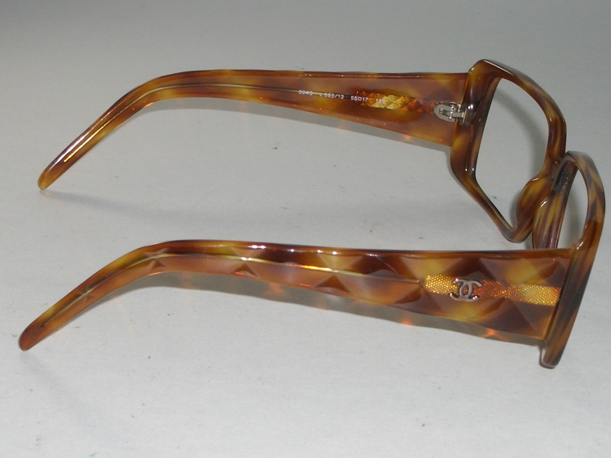CHANEL 5045 C.685 55[]17 135 TORTOISE RECTANGULAR SUNGLASSES  display picture 2