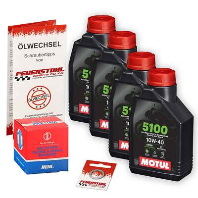 Honda VT 1100 C Shadow (SC23) 88-90, Motul 10W40 ESTER Öl + MiW Ölfilter Set
