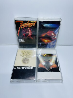 ZZ Top Cassette Lot Of First Album Fandango Eliminator Afterburner Vintage Tape