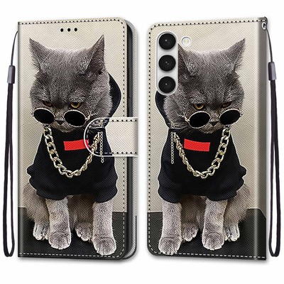 Cat Wallet Phone Case For Samsung iPhone Huawei Xiaomi OPPO ZTE Google Sony LG