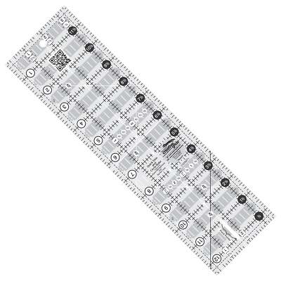 Creative Grids Quick Trim And Circle 3-1/2-Inch X 12-1/2-Inch Quilt Ruler (CGRMT