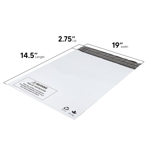 2000 Bags #6 14.5" x 19" Poly Mailer Bags RESEALABLE Shipping Envelopes - Picture 2 of 9