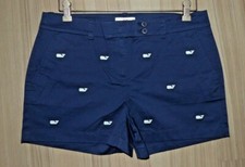 VINEYARD VINES Ladies Dayboat Classic Shorts NAVY EMBROID WHALE Sz 10 98 NWT