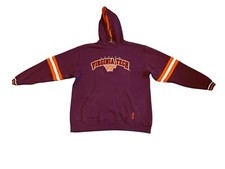 Vintage Virginia Tech Hokies Lee Sports Men s Pullover Sweater Hoodie Size Large