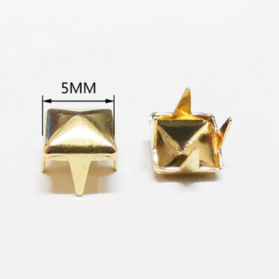 4mm-35mm Square Spike Claw Studs Rivets Leatherwork Shoes Bags Punk Rock for DIY