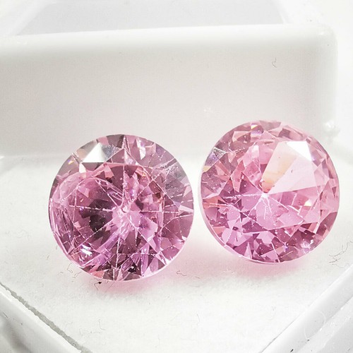 Paire De Pierres Zircone Glacée Rose – Taille Marquise 4x8 Mm – Vivantes, Assorties