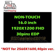 NV160WUM-N43 V8.1 16.0" WUXGA AG IPS Display Screen panel 30pins replacement FHD