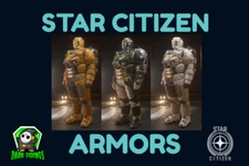 Star Citizen Armor PEMBROKE RSI SUIT HELMET & BACKPACK 3 Colors