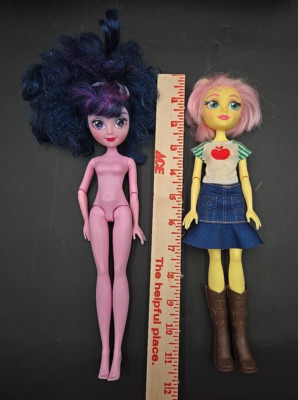 Lot of 2 2017 My Little Pony Equestria Girls Twilight Flawed Craft Reconstrution