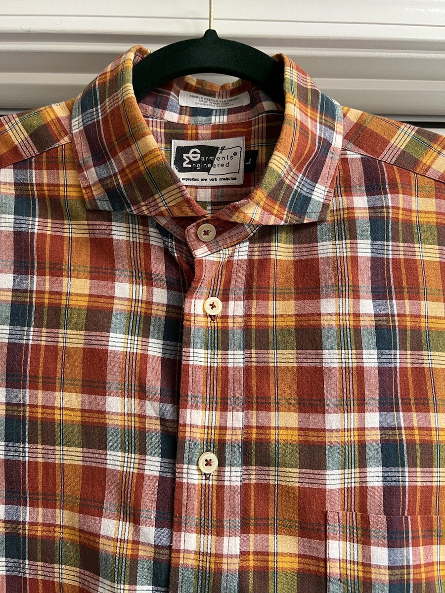 Engineered Garments Shirt (Plaid) Sz.Lg /Needles/45rpm
