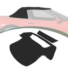 For 1986-1993 Chevy C4 Corvette Cor86989 Black Convertible Soft Top W Window
