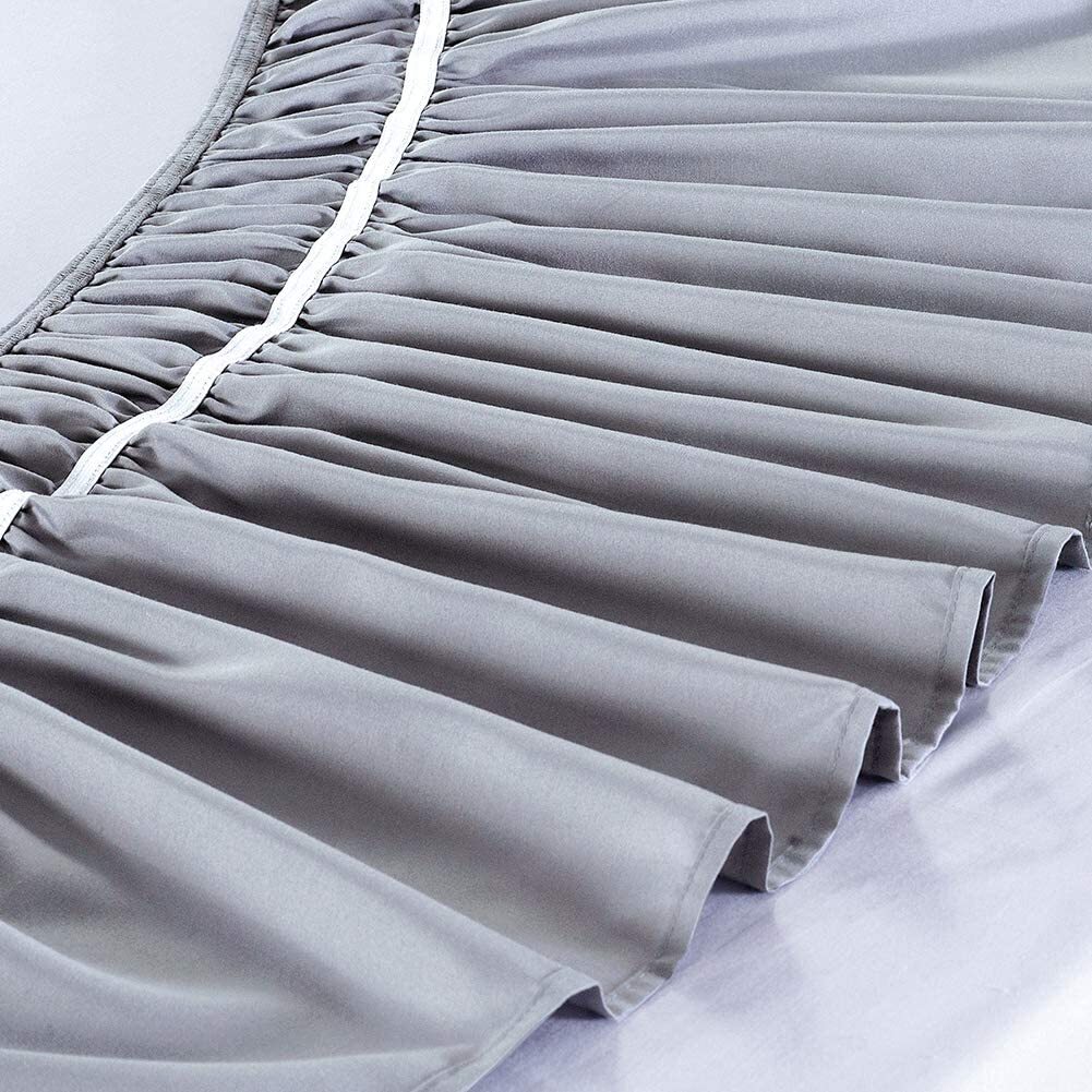 Wrap Around Valance bed Skirt Dust Ruffled Single Double, Queen & King sizes eBay